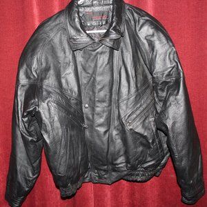 Phase Two leather bomber jacket large